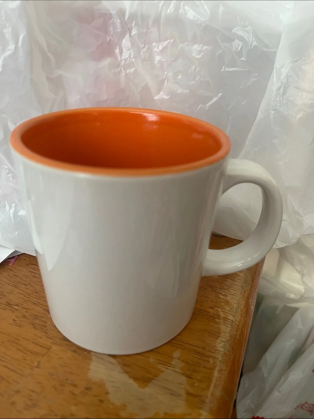 Original Dunkin Donuts Orange & White Bakery Coffee Tea Mug